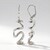 Boucles d'oreilles en argent et Zircon (MONOSONO COLLECTION)