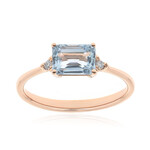 AAA-Brasilianischer Aquamarin-Goldring