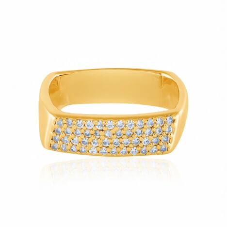 Zilveren ring met zirkonen (de Melo Essence)