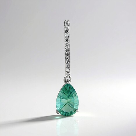 Ciondolo in argento con Fluorite Verde