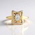 Anello in argento con Zaffiro Bianco