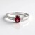 Anello in argento con Tormalina Rosa Brasiliana