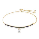 Brazalete en plata con Topacio blanco