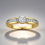 Anello in oro con Diamante SI1 (G) (Annette)