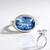 Anello in argento con Quarzo Blu