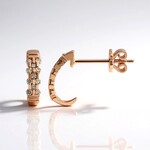 Orecchini in oro con Diamante Rose de France SI1 di Argyle (Annette)