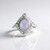 Anello in argento con Opale Australiano