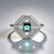 Benedito Green Tourmaline Silver Ring