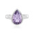 Lavendel-Amethyst-Silberring (MONOSONO COLLECTION)