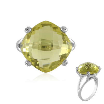 Ouro Verde-Quarz-Silberring
