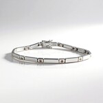 Bracciale in argento con Diamante Cioccolato I2