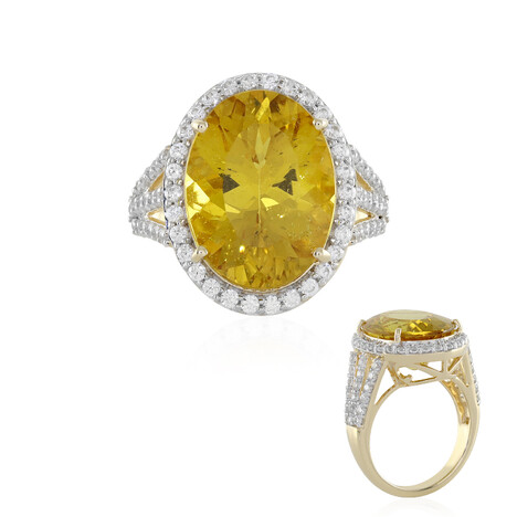 Goldener Apatit-Goldring