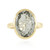 Zilveren ring met een groene amethist