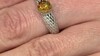 Zilveren ring met een sfaleriet (de Melo Essence)
