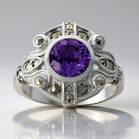 Anello in argento con Ametista (Annette classic)
