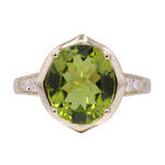 Gouden ring met een Dashine Peridoot (CIRARI)