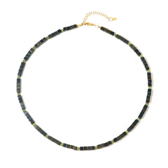 Zilveren halsketting met hematieten