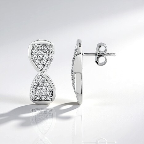 Boucles d'oreilles en argent et Zircon