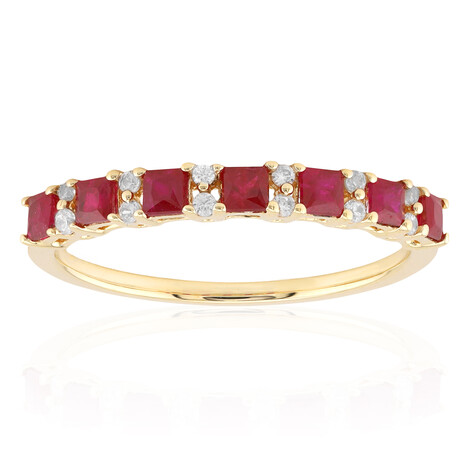 9K Mozambique Ruby Gold Ring