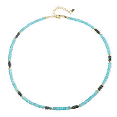 Edelstein-Silberhalskette