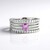 Anello in argento con Zaffiro Ceylon Rosa