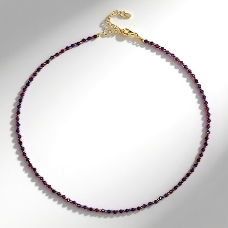 Collana in argento con Granato Mozambico
