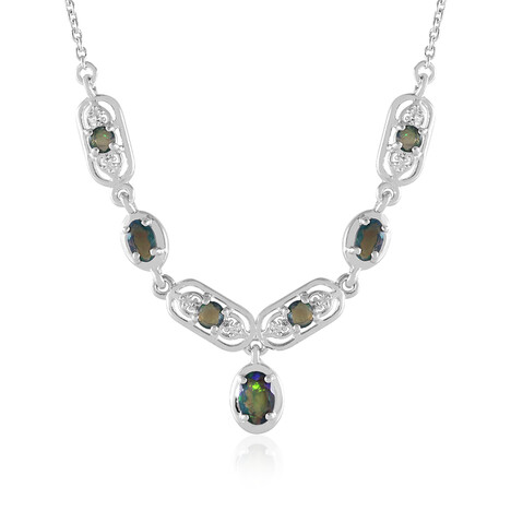 Mezezo-Opal-Silbercollier