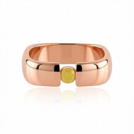 Anello in argento con Diamante Giallo I2 (de Melo Essence)