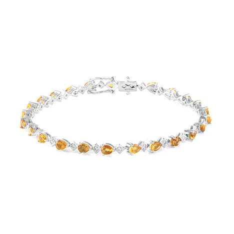 Citrin-Silberarmband