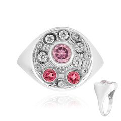 Anillo en plata con Granate de Malaya