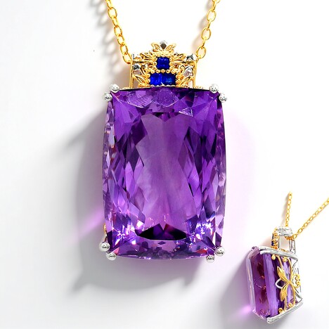 Collana in argento con Ametista (Gems en Vogue)