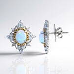 Boucles d'oreilles en argent et Opale Welo (Dallas Prince Designs)