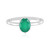 Grüner Onyx-Silberring
