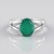 Anello in argento con Onice Verde
