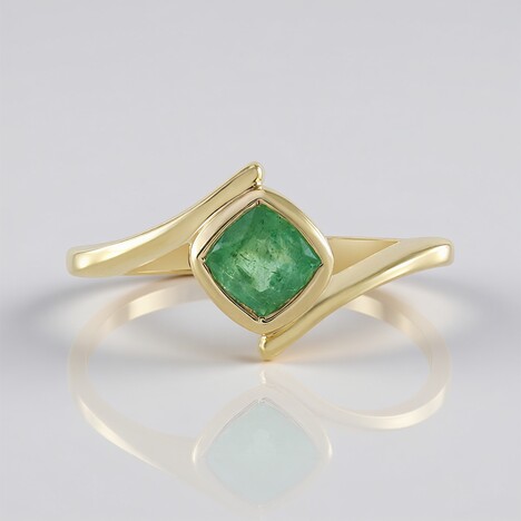 Anello in argento con Smeraldo Russo