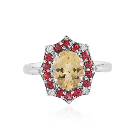 Gelber Beryll-Silberring