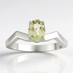Bague en argent et Diaspore à couleur changeante