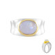 Anello in argento con Pietra di Luna Arcobaleno
