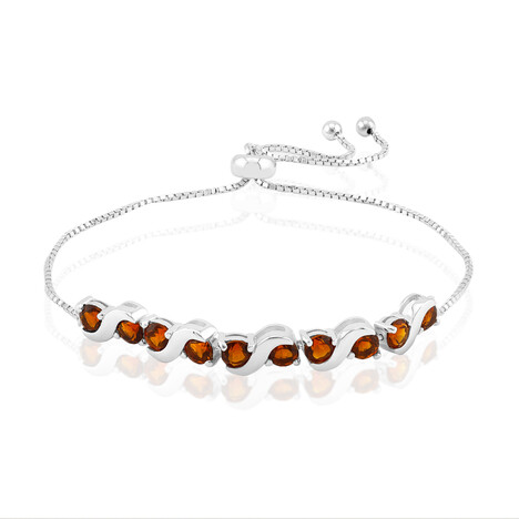 Zilveren armband met Madeira citrienstenen