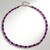 Collana in argento con Zaffiro Rosa del Madagascar