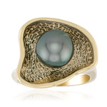 Anello in argento con Perla Tahitiana (TPC)