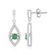 Grüner Apatit-Silberohrringe
