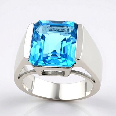 Anello in argento con Topazio Marambaia