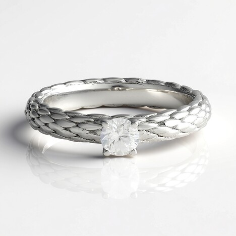 Anello in argento con Zircone