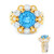 Schweizblauer Topas-Silberring (Gems en Vogue)