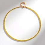 Collana in argento con Zaffiro Giallo
