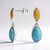 Orecchini in argento con Turchese (dagen)