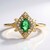 Anello in oro con Smeraldo Zambia AAA