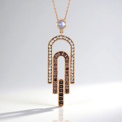 Collana in argento con Pietra di Luna Bianca
