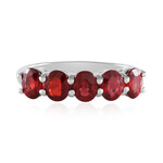 Tanzanian Ruby Silver Ring